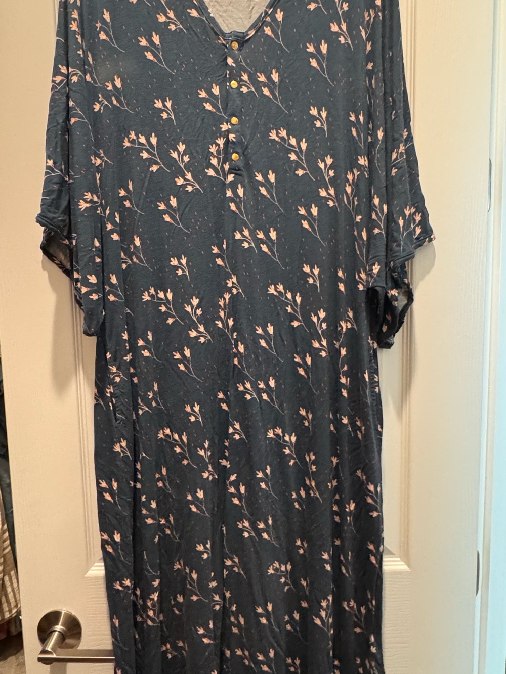 Dwell and Slumber floral caftan dress